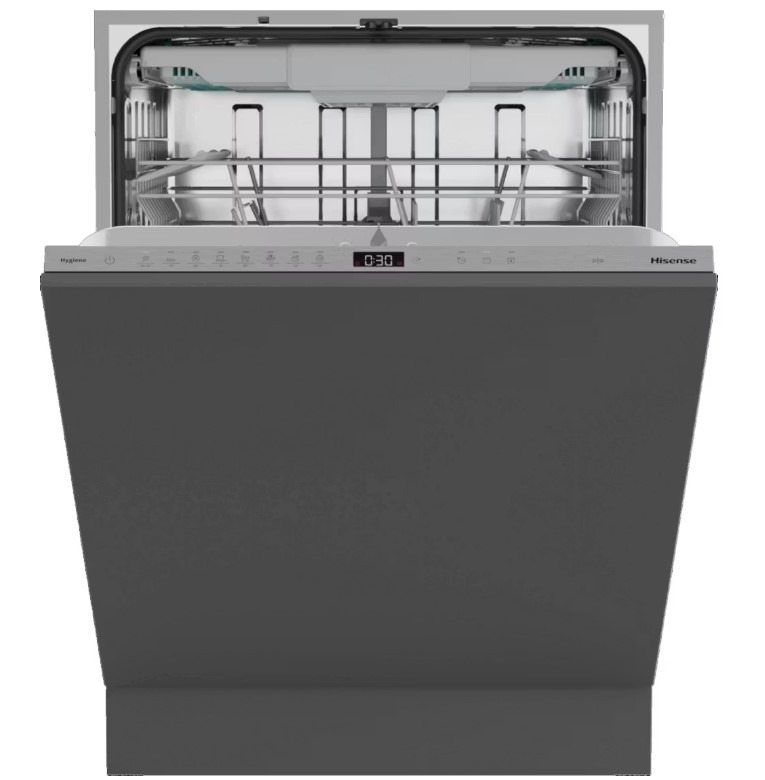 Hisense Hv663a60uk 60Cm Fully Integrated Dishwasher 16 Place A Rated With Auto Dry