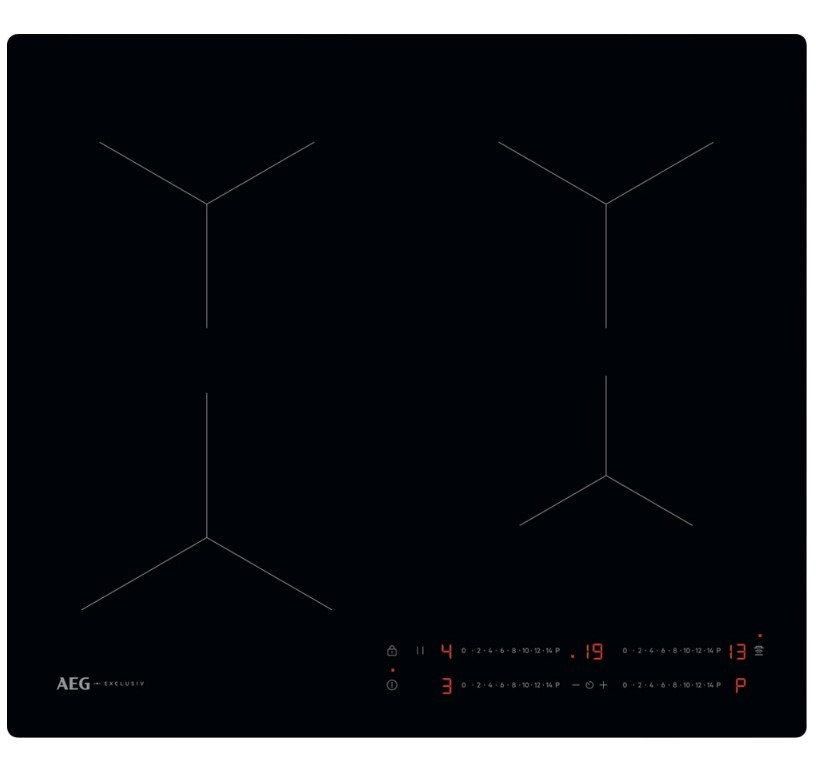 Aeg Black To64ia00cb 58Cm Induction Hob