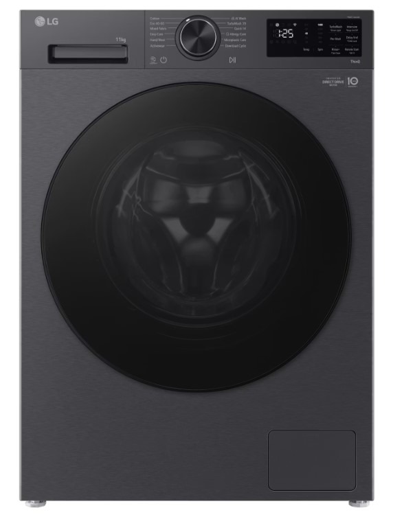 Lg White/Black F4x5011tbb 11Kg 1400 Spin Washing Machine