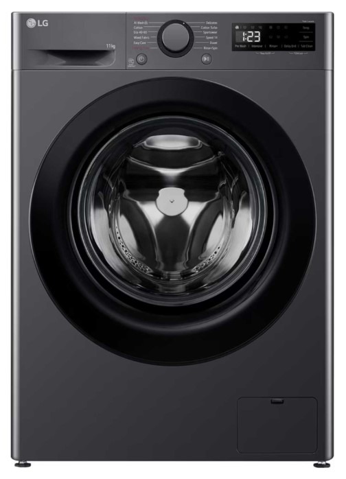 Lg Grey F4y511gbln1 11Kg 1400 Spin Washing Machine - Slate