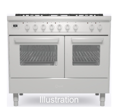 Ilve Torino 100Cm Twin 60/40 5 Burners Stainless Steel