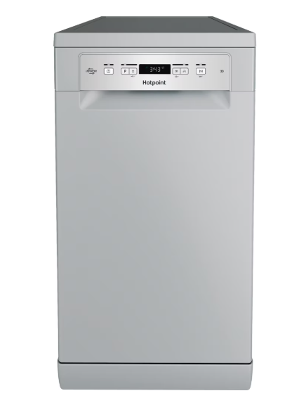 Hotpoint Silver Hotpont Hp3fc10bs7a0suk Fs Slimline Dishwasher 10 Place Set 8.7 L 10 Progs