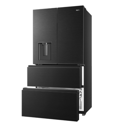 Haier Spacefit Series 5 Hfkr5718dngb American-Style Smart Fridge Freezer - Obsidian Black, Black - Image 2