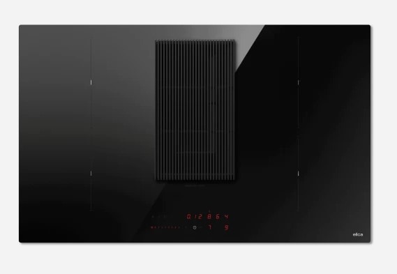 Elica Black Nt-Prime-S-Do Prime S Do 83Cm Vented Induction Hob In Glass