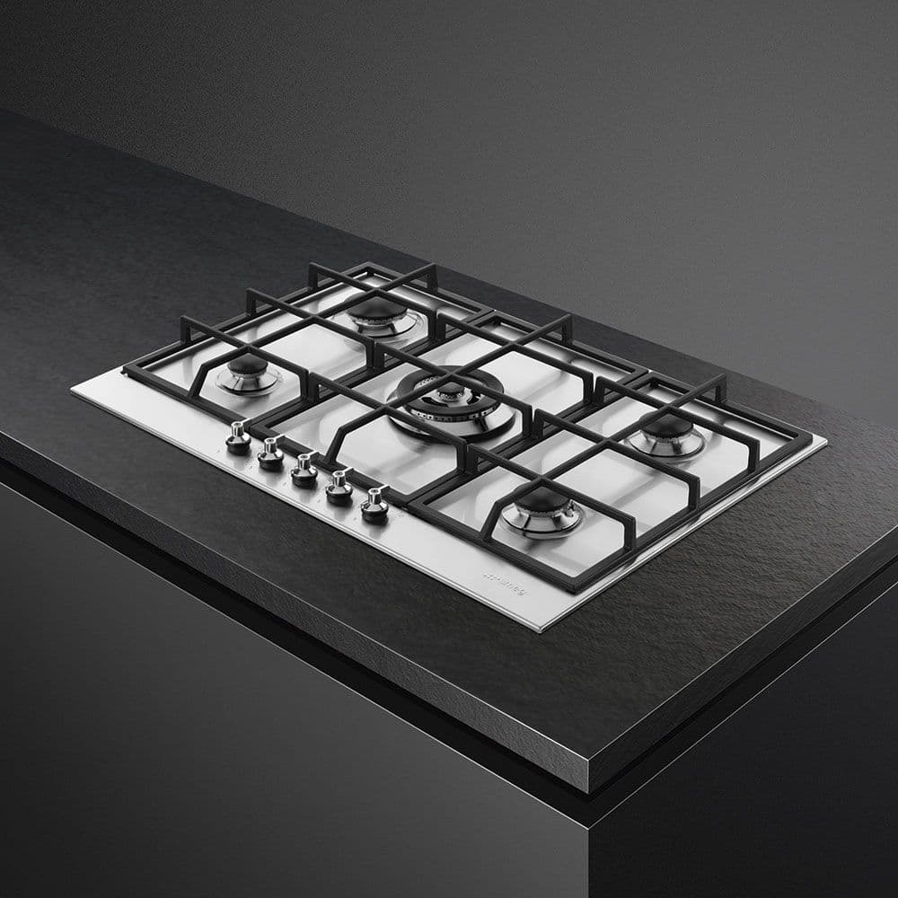 Smeg PX375 73cm 5-Burner Gas Hob - Stainless Steel - Image 3