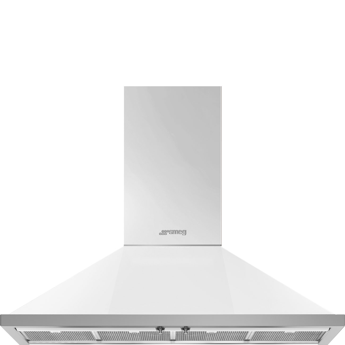 Smeg White Kpf12wh 120Cm Chimney Cooker Hood