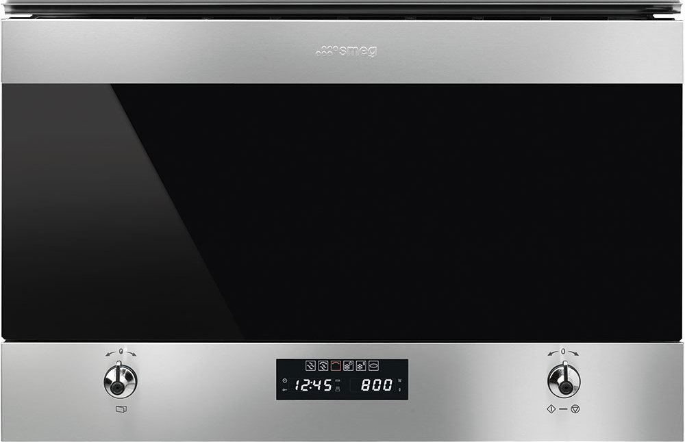 Smeg Black Classic Microwave Stainless Steel Mp322x1