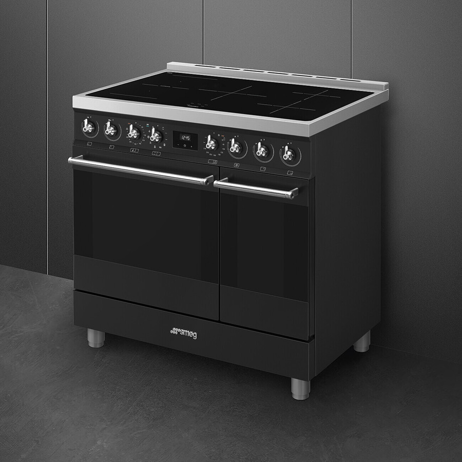 Smeg Black Symphony C92ipmb2 90Cm Induction Range Cooker,