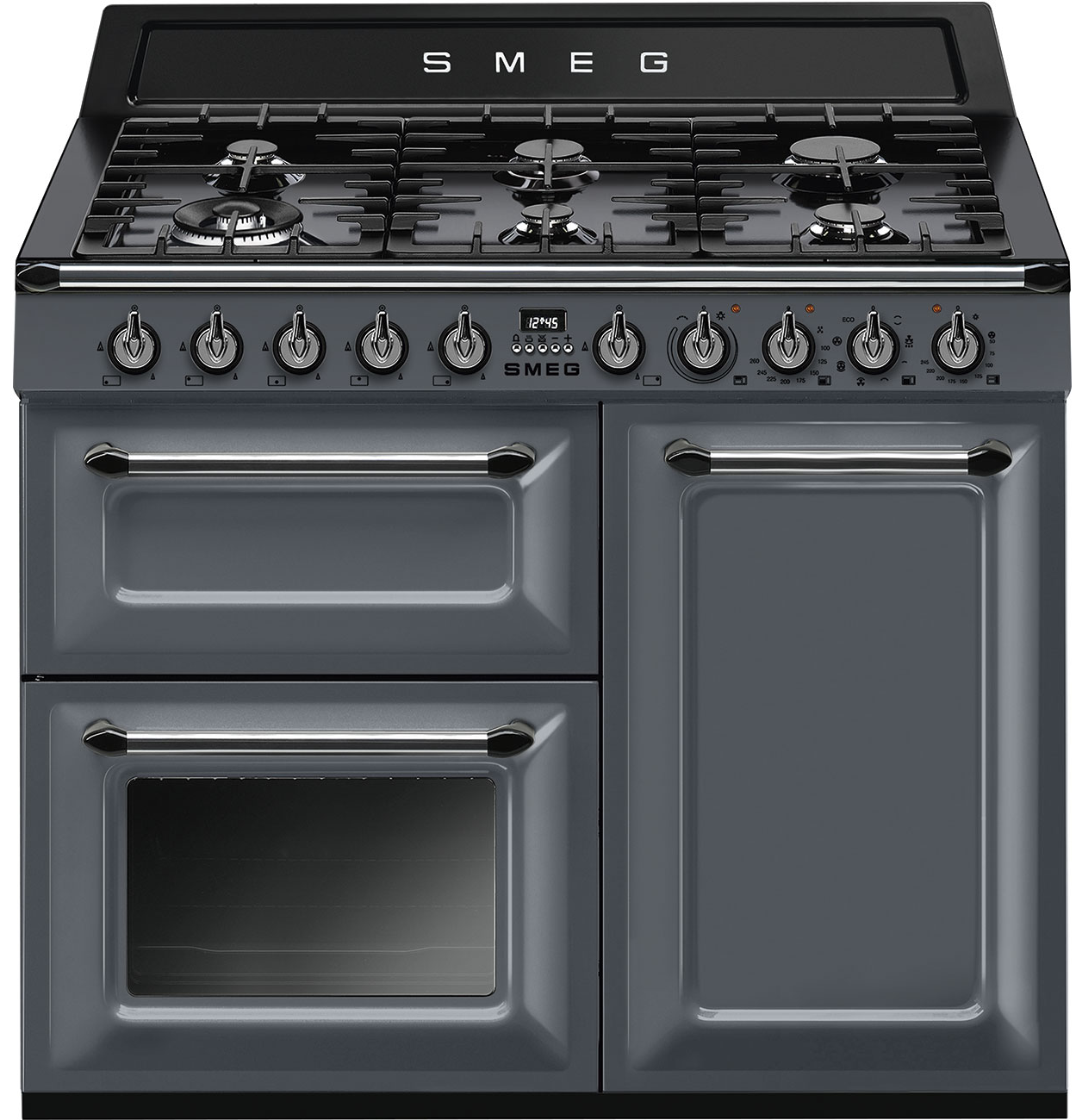 Smeg 100Cm Range Cooker With Gas Top Grey Tr103gr - Image 5