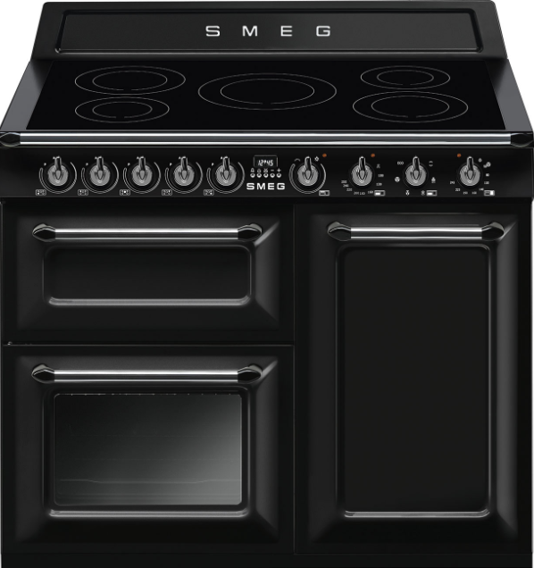 Smeg Black Tr103ibl2 100Cm Victoria Induction Range Cooker