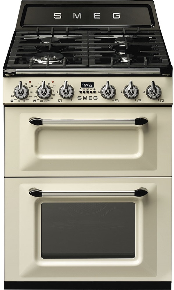 Smeg Cream Tr62p 60Cm Freestanding Dual Fuel Cooker