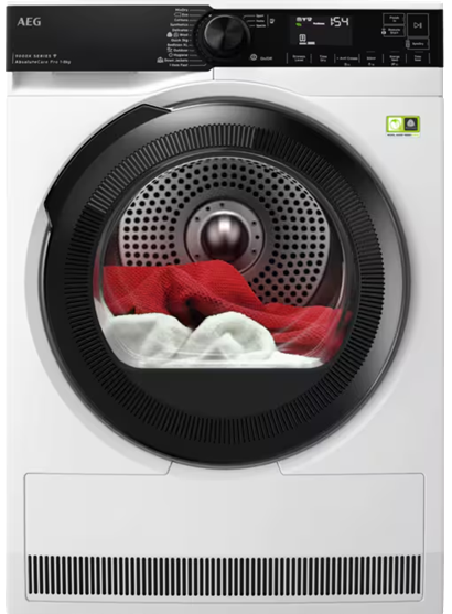 Aeg White Tr948v4bc 8Kg Heat Pump Tumble Dryer
