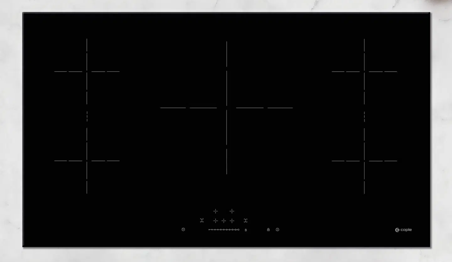 Caple Black C897i 90Cm Induction Hob 5 Zone