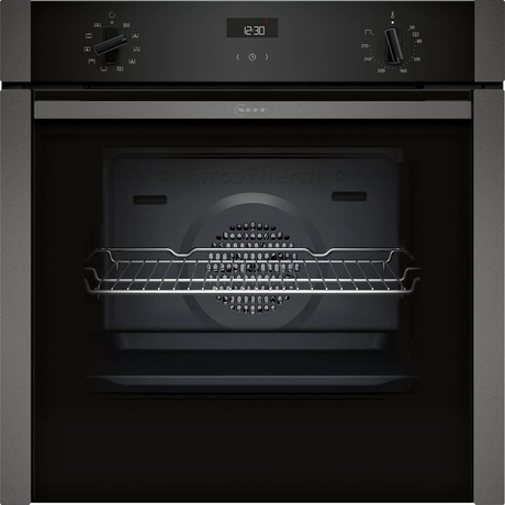 Neff Grey B3ace4ag3b 59.4Cm Built In Electric Single Oven - Graphite