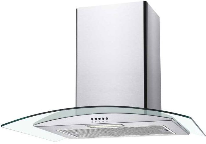 Candy Black Cgm70nx 70Cm Chimney Cooker Hood, Stainless Steel & Glass