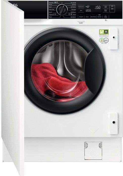 Aeg 8000 Series Powercare Lf8e8436bi Integrated 8 Kg 1400 Spin Washing Machine, White - Image 4