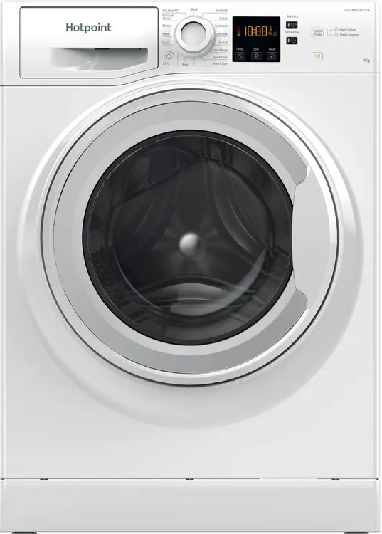 Hotpoint White Nswf946wuk Freestanding 9Kg 1400Rpm Anti Stain Washing Machine In
