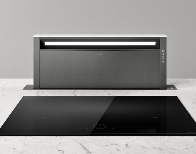 Elica Getup-Cs 85Cm Wide Down Draft Custom Finish Extractor - A Rated