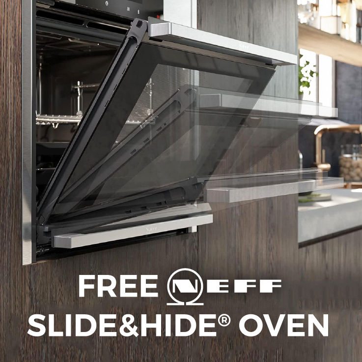 Free Neff Slide&Hide Oven With Your Full Kitchen Installation